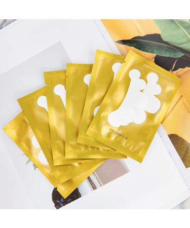 Lunamoon Eye Pads for Eyelash Extensions - 50 Pairs Flower Gold | Perfect for Lifting & Coloring Eyelashes - Buy Online on SooperMarket.com