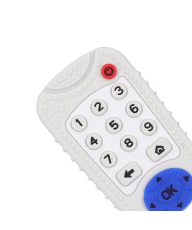 Silicone Baby Teething Toy - Beige Remote Control Teether with Bright Colors for Daily Use - Buy Online on SooperMarket.com
