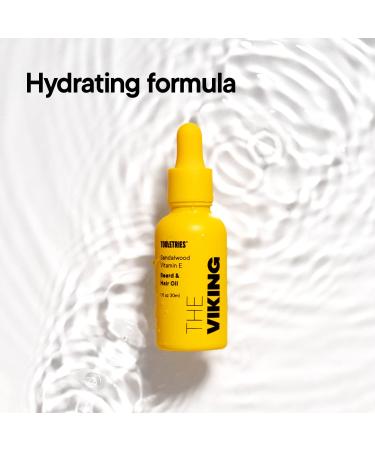 Tooletries Viking Scented Beard & Hair Oil for Men - Sandalwood & Vitamin E - Conditions Hydrates & Prevents Dandruff - Made in Australia - 1 fl oz - Buy Online on SooperMarket.com