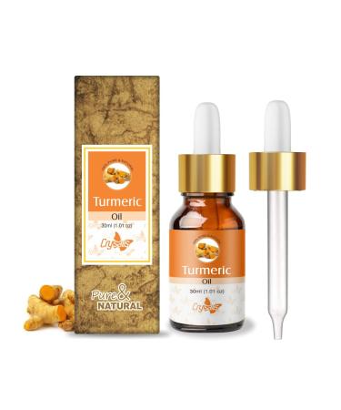Crysalis Turmeric (Curcuma Longa) Oil |100% Pure & Natural Undiluted Essential Oil Organic Standard Turmeric Oil Skin Rejuvenator Healthy Skin & Contributes Natural Skin Glow -30ml 30 ML