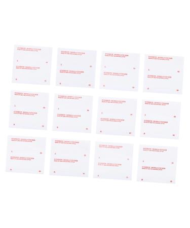 PLAFOPE 72pcs Eyebrow Stickers Eyebrow Tools Make up Kit Cosmetic Miss Non-woven Fabric Hair Care Product