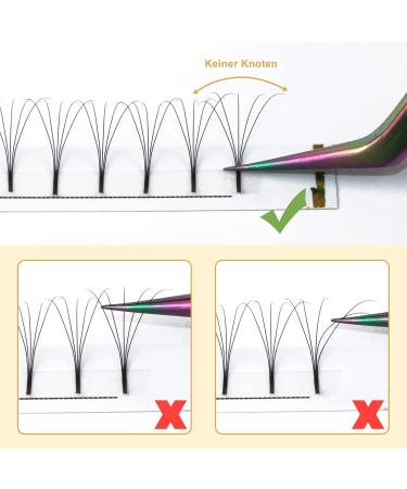 Shop 5D Eyelash Extensions - D Curl 0.10 Strength 12mm Long Foot Compartments | Premium Volume Technology - Buy Online on SooperMarket.com