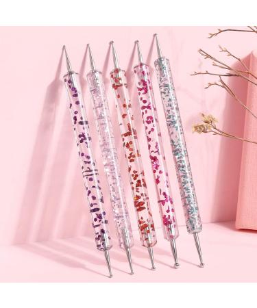 Nail Art Tip Round Flat Painting Drawing Carving Dotting Pen Builder Liner Acrylic Gel UV Polish Tools Painting Drawing Carving Dotting Pen - Buy Online on SooperMarket.com