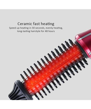 Electric Hair Curler Hot Curler Brush Professional Anti-Scald Instant Heat Up Curling Wands Instant Heat Styling Brush Suitable For All Hair Types (UK Plug(110-240V)) 1 Count (Pack of 1) - Buy Online on SooperMarket.com