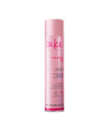 Cake Beauty Anti Frizz Shine Spray The Shine On - Blocks Humidity for Smooth Frizz Free Shiny Hair - Safflower Sweet Almond Moringa & Argan Oil - For All Hair Types - 4.2 Oz 4.2 Ounce (Pack of 1)