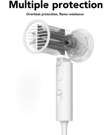 Compact Hair Dryer Fast Drying Negative Ionic Blow Dryer with Single Diffuser Nozzle Foldable Handle Travel Hair Dryer for Women Kids Outdoor (US Plug 110V) - Buy Online on SooperMarket.com