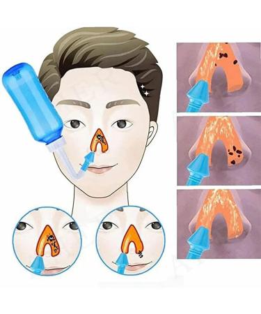 300ml Nose Rinse Bottle Food Nasal Wash Cleaner Nasal Flush Bottle for Nasal Cleansing Nasal Flushing Device - Buy Online on SooperMarket.com