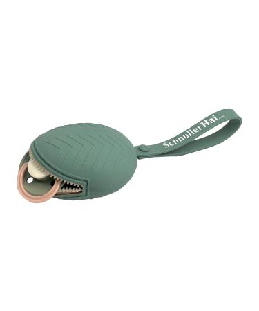 SchnullerHai Olive pacifier bag practical for storing 2 pacifiers pacifier box with flexible fastening