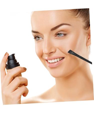 MUSISALY 12pcs Angled Eyebrow Brush Flat Concealer Brush Concealer Brush Blender Brush 15.5x1.2x0.6cm Black - Buy Online on SooperMarket.com