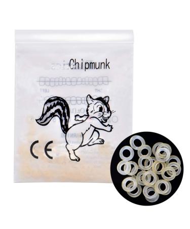 100PCS/Bag Dental Orthodontic Intraoral Elastic Rubber Bands Chipmunk Orthodontic Supply for Braces(1/8" 3.5 Oz)