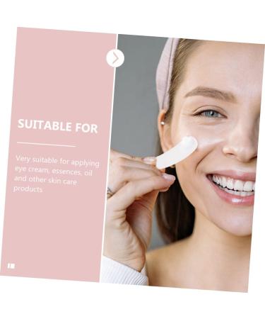 100pcs Spoon Cream Spoon Tool Face Care Products Mini Spoon Face Spatula Makeup Spatula Eye Cream Spoon Face Cream Spoon Applicator for Eye Cream Scraper 5.50X1.50X0.10CM White - Buy Online on SooperMarket.com