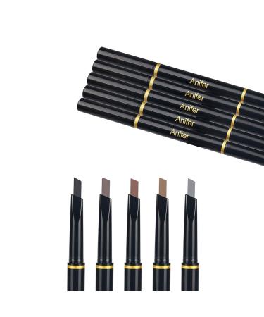 ANIFER Gray Eyebrow Pencil - Waterproof, Smooth, Natural & Vegan | Cruelty-Free Formula | Gray 5 - Buy Online on SooperMarket.com