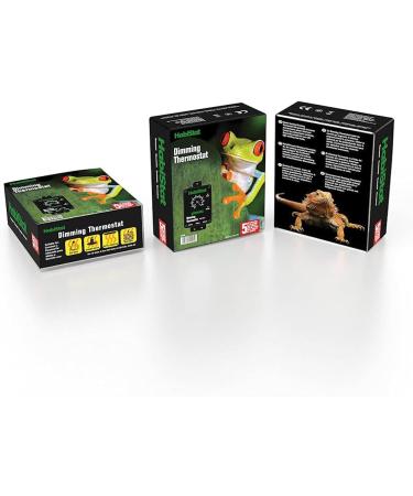 Habistat - Dimming Thermostat - Classic Range - Black - 600w - Designed Specifically For Controlling Light Bulbs & Heaters - Suitable For Reptiles - Accurate Temperature Control - Easy To Use - Buy Online on SooperMarket.com