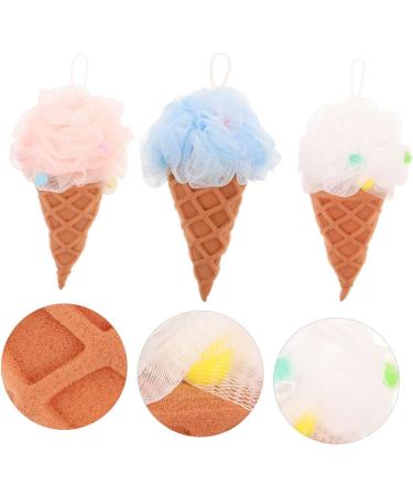 Buy NOLITOY 6pcs Ice Cream Bath Balls & Exfoliating Shower Sponges | Reusable Body Loofahs for Women - Perfect for Travel - Buy Online on SooperMarket.com
