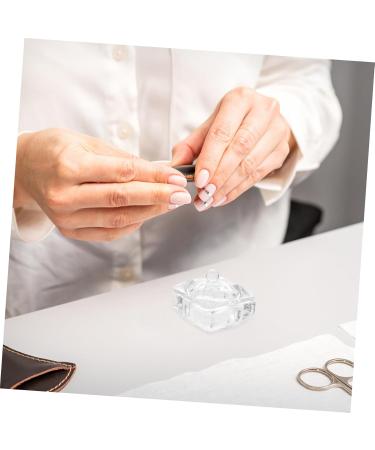 ABOOFAN Diamond Decor Candy Jar Nail Liquid Holder Acrylic Nail Supplies Dappen Dish for Acrylic Nails Nail Accessories Acrylic Nail Tools Nail Powder Heart-shaped Glass - Buy Online on SooperMarket.com