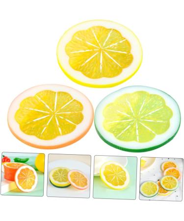 Alipis 6pcs Artificial Lime Simulation Fruits Simulated Fruit Model Faux Lemon Slices Lemon Slices for Soap Lifelike Lemon Props Lemon Slices Artificial Ornament Filling Orange Slices Pvc - Buy Online on SooperMarket.com