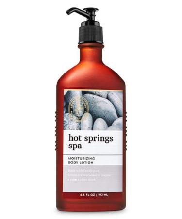 Bath and Body Works Aromatherapy Hot Springs Spa Body Lotion 6.5 Ounce Glass Pump Bottle