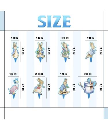 Party Supplies for Peter Rabbit Cake Topper Cupcake Toppers Theme Birthday Supplies Favors 31 counts Flowers Doors - Buy Online on SooperMarket.com