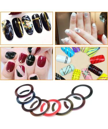 Vathery Nail Design Accessories Set - 15 Brush Set 5 Puncture Pens 30 Striping Tapes & Tweezers for Perfect Nail Art - International Shipping Available - Buy Online on SooperMarket.com