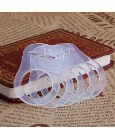 Transparent Silicone Button Rings - 10 Pack | Silicone Rings for Pacifier Chains & Mam NUK Pacifiers - Buy Online on SooperMarket.com