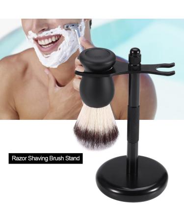 Shaving Brush Stand - Zinc Alloy Holder for Moustache & Razor | Stable & Balanced Black - Buy Online on SooperMarket.com