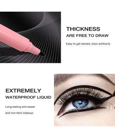 Newfacefure 2in1 Felt Waterproof Eyeliner & Eraser Pen - Pink, 2 Tips | Makeup Corrector Cleansing Pen - Buy Online on SooperMarket.com