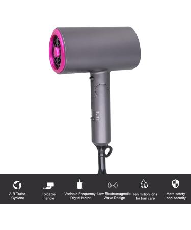 1200W Hair Dryer Folding T Shape Grey Powerful Blowing Wind Stylish Convenient for and Durable ABS and PC Material - Buy Online on SooperMarket.com