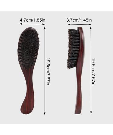 Aznever Natural Wild Boar Beard Brush for Men | Multi-Purpose Hair & Beard Care - Smooth Back Brush for Oils & Balms - Buy Online on SooperMarket.com