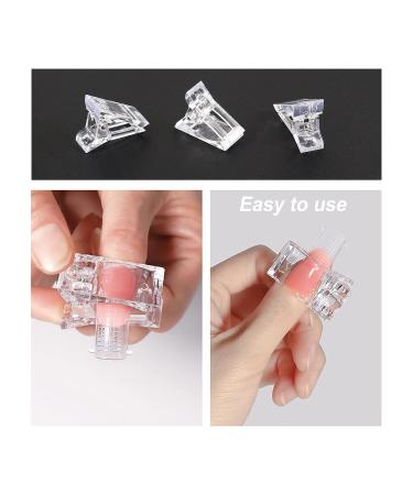 Sularpek 13 Pcs Nail Tips Clip - Gel Nail Clamps for Quick Building Nail Extension - DIY Manicure Nail Art Tool - Buy Online on SooperMarket.com