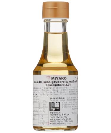 Miyako Rice Vinegar for Sushi | 2.2% Acid Sushi Su | 150 ml (1 Pack) - Perfect for Authentic Sushi Making - Buy Online on SooperMarket.com