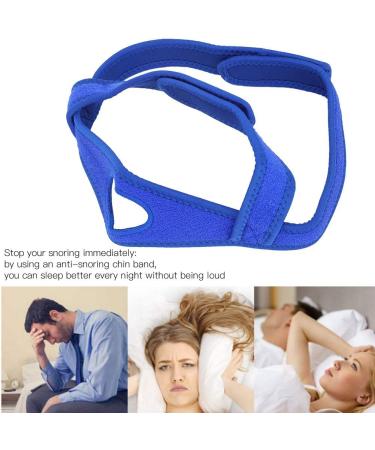 Snoreless Sleeping Solution: Women's Blue Chin Strap for Snore Reduction - Buy Online on SooperMarket.com