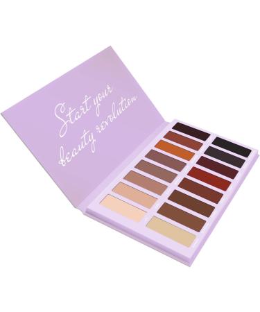 Best Pro Eyeshadow Palette Matte - 16 Highly Pigmented Vegan Shades for Warm Natural Smoky Eye Makeup - Buy Online on SooperMarket.com