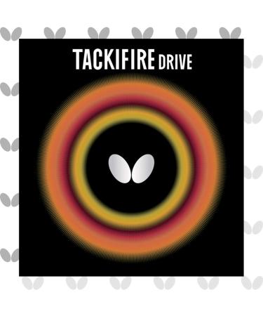 Butterfly Tackifire Drive Table Tennis Rubber Table Tennis Rubber - 2.1 mm - Red or Black - 1 Table Tennis Racket Rubber Sheet - Professional Table Tennis Rubber Red 2.1