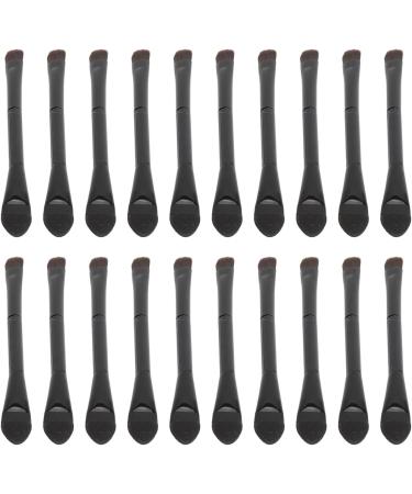20pcs Dual Ended Eye Shadow Makeup Brushes Portable Soft Hair Spong Head Makeup Brushes for Eyes for Powder and Cream Eyeshadows - Buy Online on SooperMarket.com