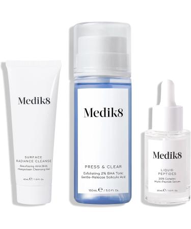 Medik8 Skin Perfecting Collection 3-Piece Visibly Clarifying Face Care Gift Set Clear Smooth And Radiant Skin - Anti Ageing Skin Care Collection - Buy Online on SooperMarket.com