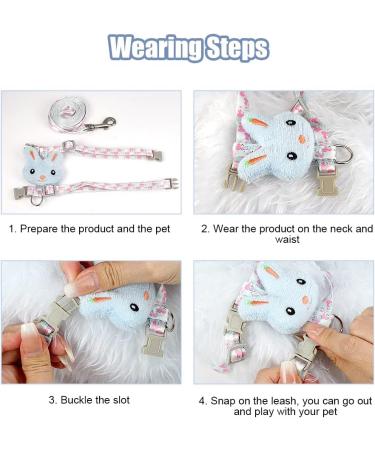 Adjustable Rabbit Leash & Cat Dishes - Perfect for Small Pets | International Shipping - Buy Online on SooperMarket.com