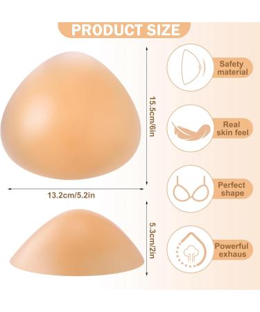 Bunnycool Triangle Silicone Breast Prosthesis 300g - 2 Pack Nude | Ideal for 80C 85B 90A Cups | International Shipping - Buy Online on SooperMarket.com