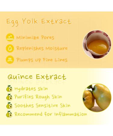 Esfolio Pure Skin Mask Box - Egg Essence 11.8 oz | Hydrating & Nourishing Face Masks for All Skin Types - International Shipping Available - Buy Online on SooperMarket.com