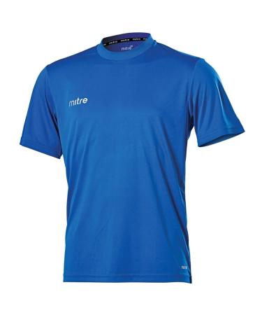 Mitre Unisex Kids Camero Short Sleeve Football Shirt Match Day Medium/28-30 Inch Royal Blue