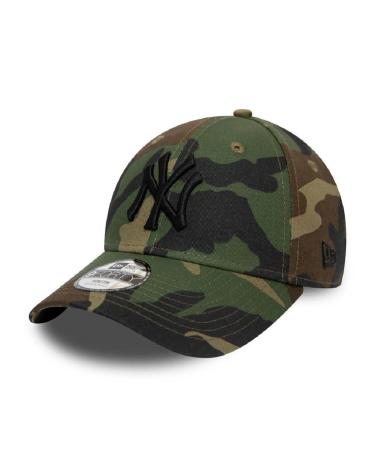 New Era New York Yankees MLB League Essential Woodland Camo 9Forty Adjustable Kids Cap - Youth