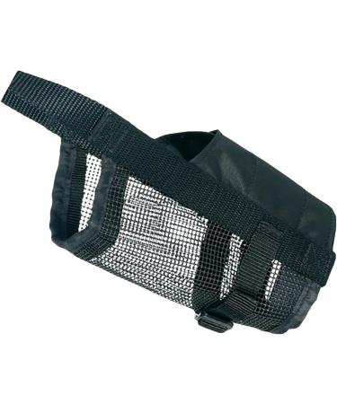 Trixie 19261 Black Muzzle with Mesh Insert - Polyester Size S - 1 Piece for Dogs | International Shipping Available - Buy Online on SooperMarket.com