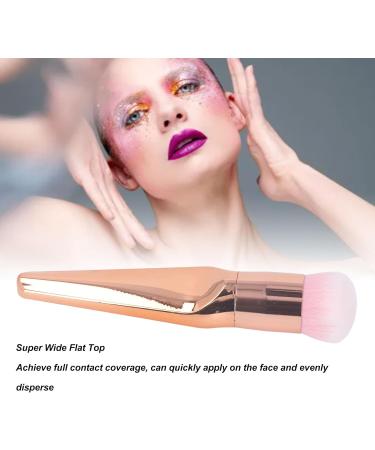 Verdant Touch Facial Makeup Brush Large Powder Brush Ultra Wide Flat Top Contour Brush for Facial Makeup Uniform Dispersion 5.5 inches - Buy Online on SooperMarket.com