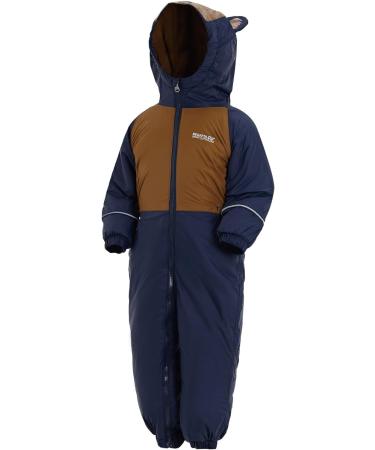 Regatta Children's Mudplay III Waterproof Insulated All-in-one Suit - 6-12 Months, Nautical Blue - Buy Online on SooperMarket.com