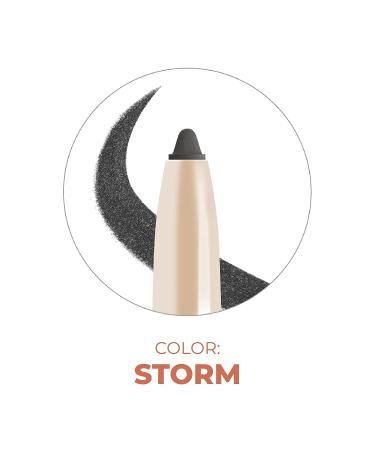 Beauty For Real I-Line 24-7 Eyeliner in Storm - Shimmering Pewter Gray, Waterproof Gel Formula - 0.01 oz - Buy Online on SooperMarket.com