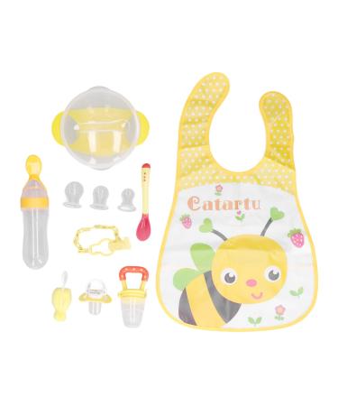10 pieces baby food feeder pacifier set food quality baby fruit feeder childhood diseases pacifier soft silicone squeeze spoon infant fruit food feeder for fruit milk vegetables