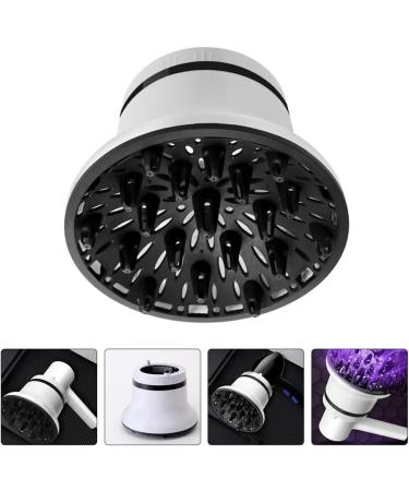 Healeved Hair Dryer Diffuser Plastic Flat Hair Blow Narrow Concentrator Replacement Hairdressing Salon Styling Tool Accessories for Home Barbershop White - Buy Online on SooperMarket.com