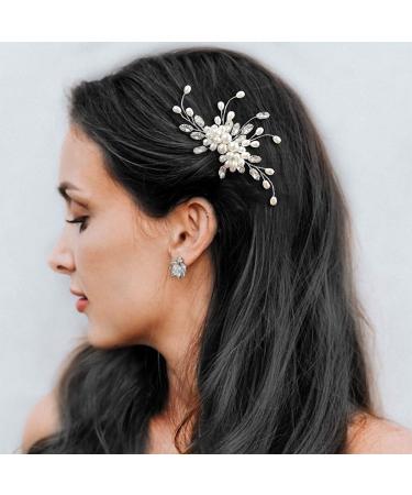 Easedaily Silver Rhinestone Bridal Hair Comb - Wedding Hair Accessory for Women - Buy Online on SooperMarket.com
