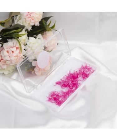 Pink 6D Premade Volume Lash Extensions | VNE 500 Fans Colorful Mega Volume | 14mm D Curl - Single Color Box - Buy Online on SooperMarket.com