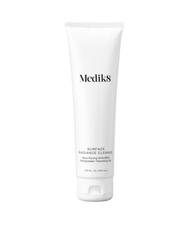 Medik8 Surface Radiance Cleanse - AHA and BHA Daily Cleanser - Exfoliating Gentle Foaming Gel for a Bright Healthy Complexion - Hydrating Skin Repair - 5.0 oz