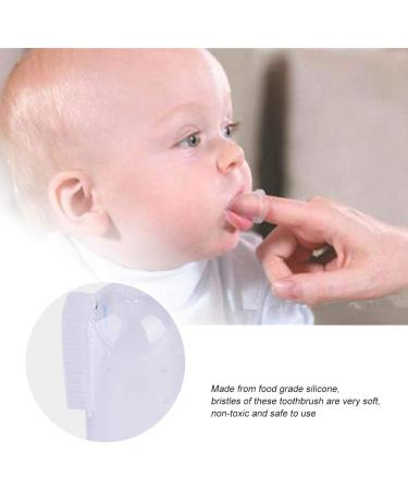 Baby Toothbrush Soft Baby Finger Toothbrush Silicone Tongue Brush Oral Cavity Cleaning Tool for Kids Babies - Buy Online on SooperMarket.com